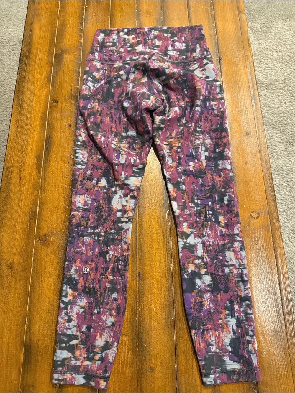 lululemon athletica Girls Multi-Color Abstract Print Leggings